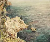 Matteo Sarno, Untitled, oil on board 51 x 60cm .