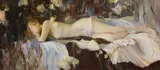 Aydemir Saidov, Untitled, oil on canvas 45 x 100cm