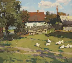 Viktor Koshevoi, Untitled, oil on board 45 x 50cm