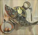 Vladimir Burdin, Untitled, oil on canvas 80 x 85cm