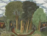 Margaret Pullee, Untitled, gouache 44 x 55cm .