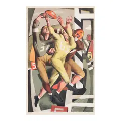 Benton Murdoch Spruance, Forward Pass (Fine/Looney 231), 1944, Lithograph in colors on wove paper