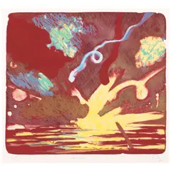 Peter Alexander, Teacake (Cirrus p. 166), 1984, Lithograph in colors on wove paper