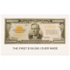 John Baldessari, The First $100,000 I Ever Made, 2012, Inkjet print and lithograph in colors on chine collé with Coventry rag support