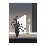Bruce Cohen, Untitled (Black and White Florals) (Cirrus p. 209), 1987-88, Lithograph in colors on wove paper