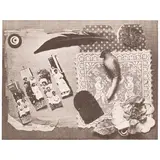 Betye Saar, Fragments, 1976, Lithograph on wove paper
