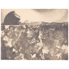Charles White, Evening Song, 1970, Lithograph on Arches paper