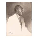 Charles White, Mayor Thomas Bradley, 1974, Lithograph on Arches paper