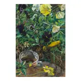 Janet Fish, Pansies, Trowel and Coffee, 1980, pastel on paper