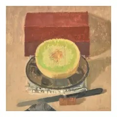 Susan Jane Walp, Study for Melon Painting, 2022, oil and graphite on paper