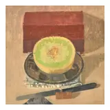 Susan Jane Walp, Study for Melon Painting, 2022, oil and graphite on paper