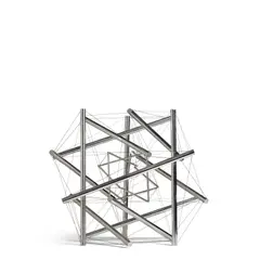 Kenneth Snelson, Double Shell Form, 1979, aluminum and stainless-steel cable