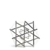 Kenneth Snelson, Double Shell Form, 1979, aluminum and stainless-steel cable
