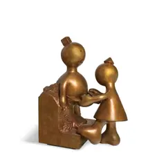 Tom Otterness, Cone Measuring Sphere, 2014, bronze