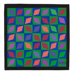 Collage Vert by Victor Vasarely, 1990, paper collage on paper, offered Feb 2026