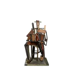 David Bates, Zydeco II, 1995, polychromed bronze