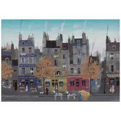 Michel Delacroix, Transport de sable, gouache and watercolor on paper
