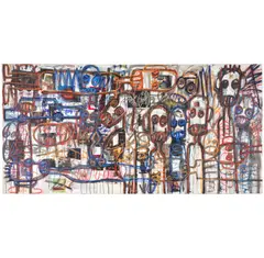 Aboudia, Nouchi Dreams, 2014, oil on canvas