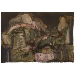 Nancy Grossman, Untitled, 1963, watercolor and collage on paper