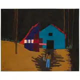 Clare Rojas, Eventually I'll Go In, 2022, oil on linen