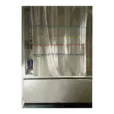 Mike Silva, Shower Curtain, 2023, oil on linen