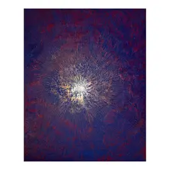 Min Tae-Hong, Meteorite Space, 2024, acrylic and powdered meteorite on canvas laid on board