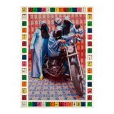 Hassan Hajjaj, Nikee Rider, 2007, metallic Lambda digital print on dibond with plastic Lego blocks in artist's frame