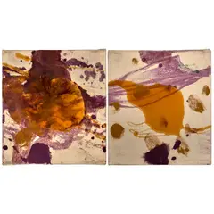 Julian Schnabel, Untitled (Two Works), 1995, oil and polymer resin on canvas