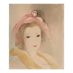 Marie Laurencin, Portrait de femme, watercolor and pencil on paper