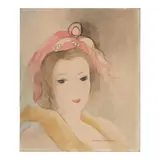 Marie Laurencin, Portrait de femme, watercolor and pencil on paper