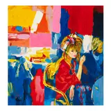 Nicola Simbari, Cafe du Coin, 1976, serigraph on canvas