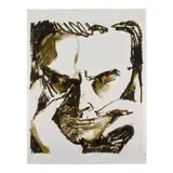 Alex Foxton, Pasolini study, 2021, oil pastel and graphite on paper