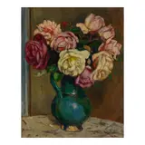 Albert André, Roses, 1912, oil on cardboard mounted on canvas