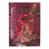 Fateh Moudarres, Untitled, 1960, oil and wax crayon on paper