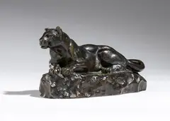 Bronze sculpture depicting the “Panther of Tunisia” by Antoine-Louis Barye, typical of the, offered Sep 2026
