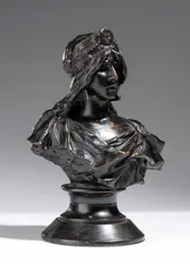 Terracotta bust titled “La Sibylle” by Emmanuel Villanis, offered Sep 2026