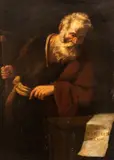 Mattia Preti, Holy Apostle, The painting is accompanied by an expertise by Prof. Nicola Spinosa. The painting bears a brush inscription on