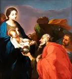 Carlo Maratti, Adoration of the Magi, The painting constitutes a faithful contemporary replica of the highest quality of the canvas executed by Carlo