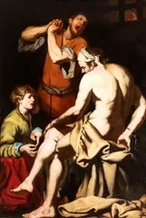 Luca Giordano, Joseph interpreting dreams in prison, The painting is accompanied by a study by Prof. Stefano Causa. The subject of the painting is taken from Genesis