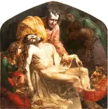 Peter Paul Rubens, Lamentation (The Mourning of Christ), Oil on shaped canvass