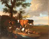 Nicolaes Pieterszoon Berchem, Shepherd with herds