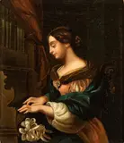 Carlo Dolci, Saint Cecilia at the organ