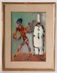 Giuseppe Succi, Harlequin, framed