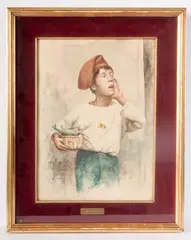 Vincenzo Irolli, Street urchin, framed