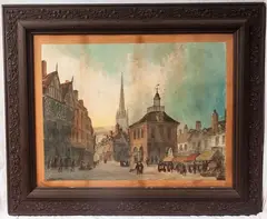 Glimpse of the city by Paul Braddon, framed, offered Jun 2026
