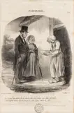 Honoré Daumier, Pastorales, no. 48: En v'ia, mon biau tnosieu, du lait comme vous n'en trouvais point dans vot Paris!, Lithograph