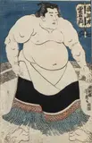 Utagawa Yoshifusa, Sumo wrestler, Color woodcut