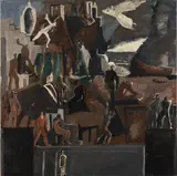 Mario Sironi, Study for the destroyed work "Le opere e i giorni" for the Triennale of Milan of 1933