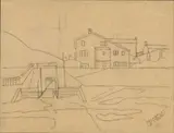 Landscape with houses by Natalino Bentivoglio Scarpa Cagnaccio di San Pietro, offered May 2026