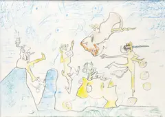 Roberto Sebastian Matta, Libre demon space, 1972